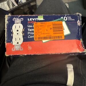 Leviton T5320-WMP 15 Amp 125V Tamper Resistant Duplex Receptacle 10-Pack White